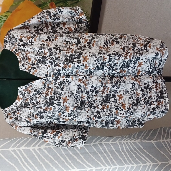 LOFT Outlet animal print blouse - Picture 2 of 10